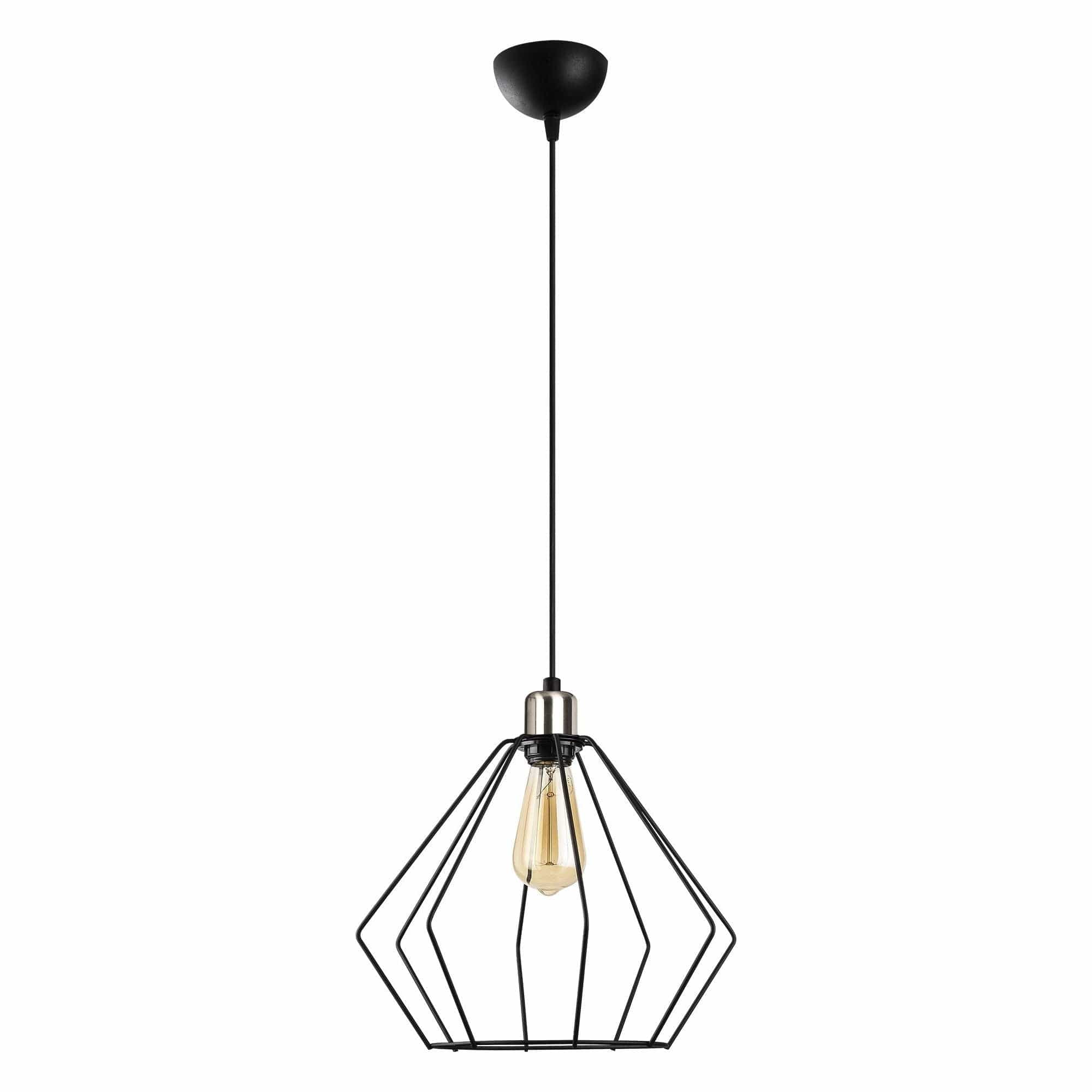 Lustra MADEN 4516, negru, metal, 33x40-126 cm