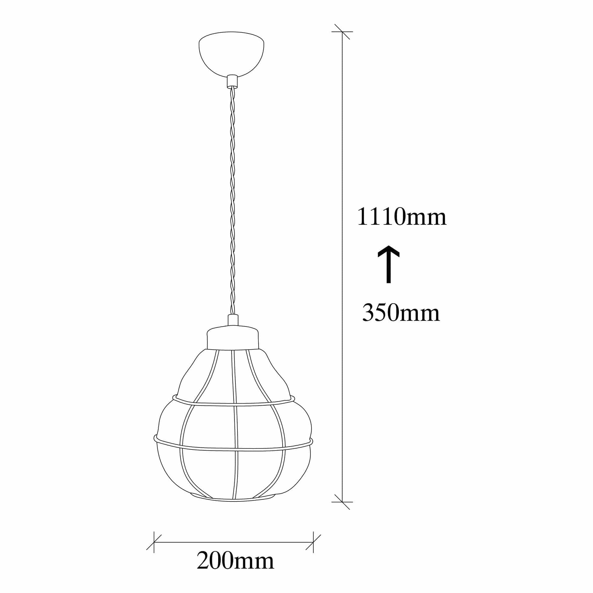 Lustra SAFDERUN 405-S, auriu, metal/sticla, 20x111 cm