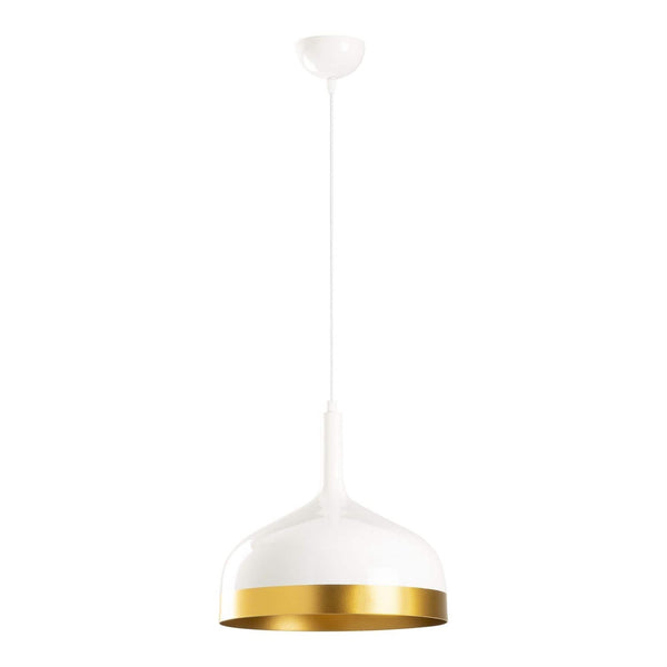 Lustra SAGLAM 3724, alb/auriu, metal, 30x40-128 cm