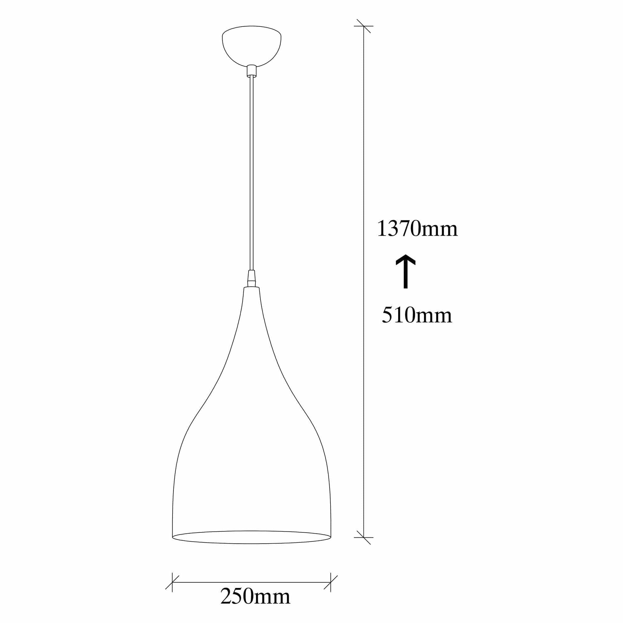 Lustra SAGLAM 3771, alb/negru, metal, 25x51-137 cm