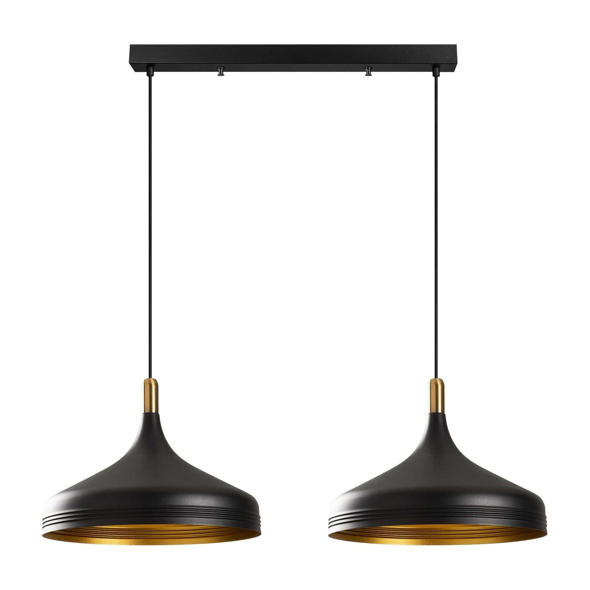 Lustra SAGLAM 3777, negru, metal, 68x36x42-132 cm