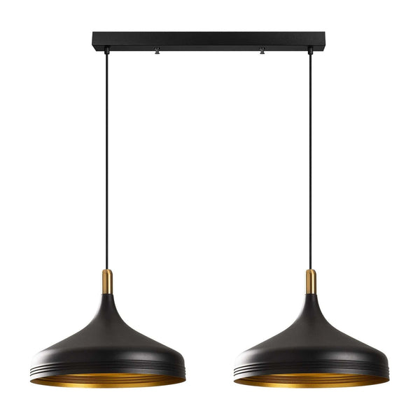 Lustra SAGLAM 3777, negru, metal, 68x36x42-132 cm