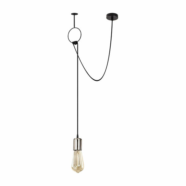 Lustra SIRIN 6831, negru/transparent, metal, 60x5x111 cm