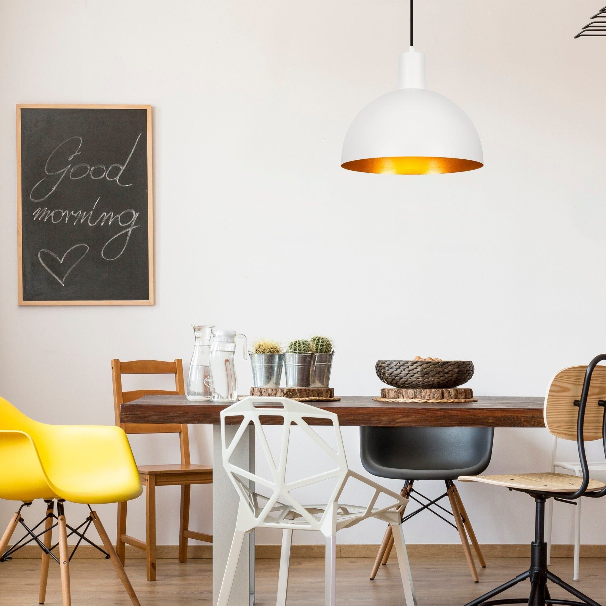 Lustra SIVANI MR-625, alb, metal, 30x37-117 cm