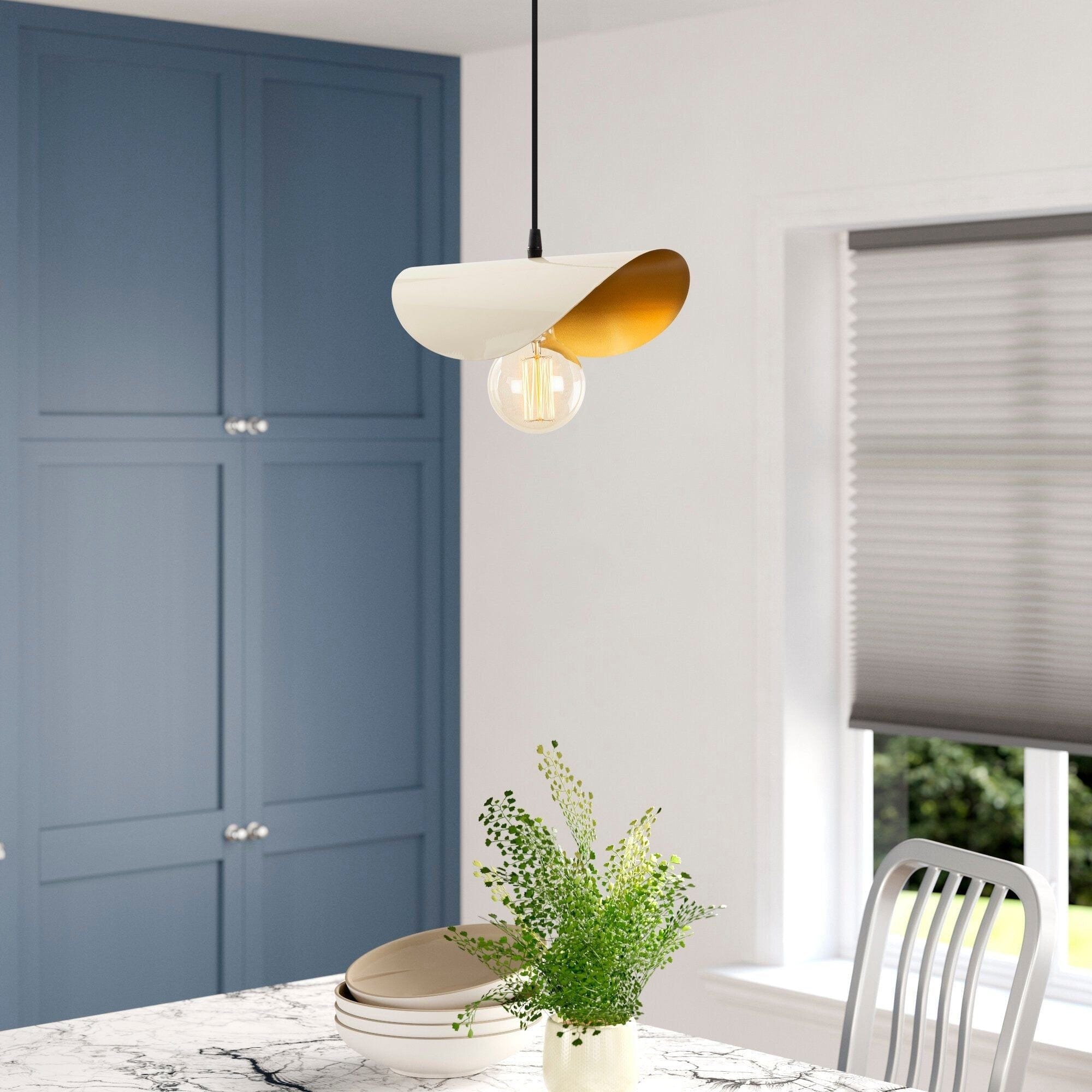 Lustra SIVANI MR - 829, negru/alb/auriu, metal, 30x17x106 cm