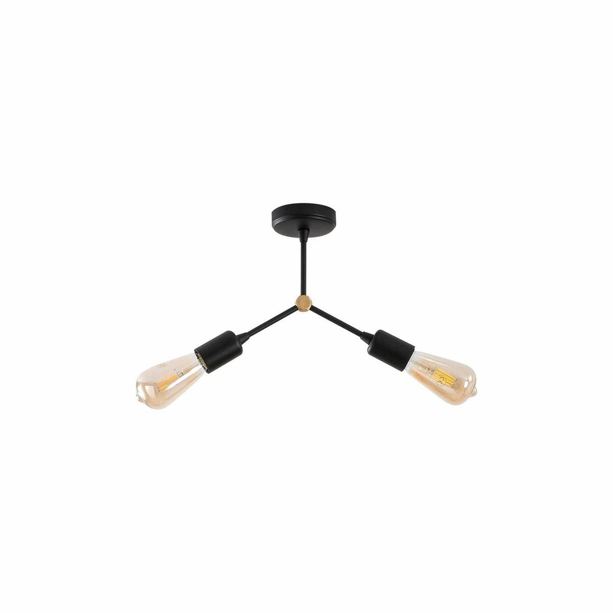 Lustra SPARROW 1252, negru, metal, 34x10x26 cm