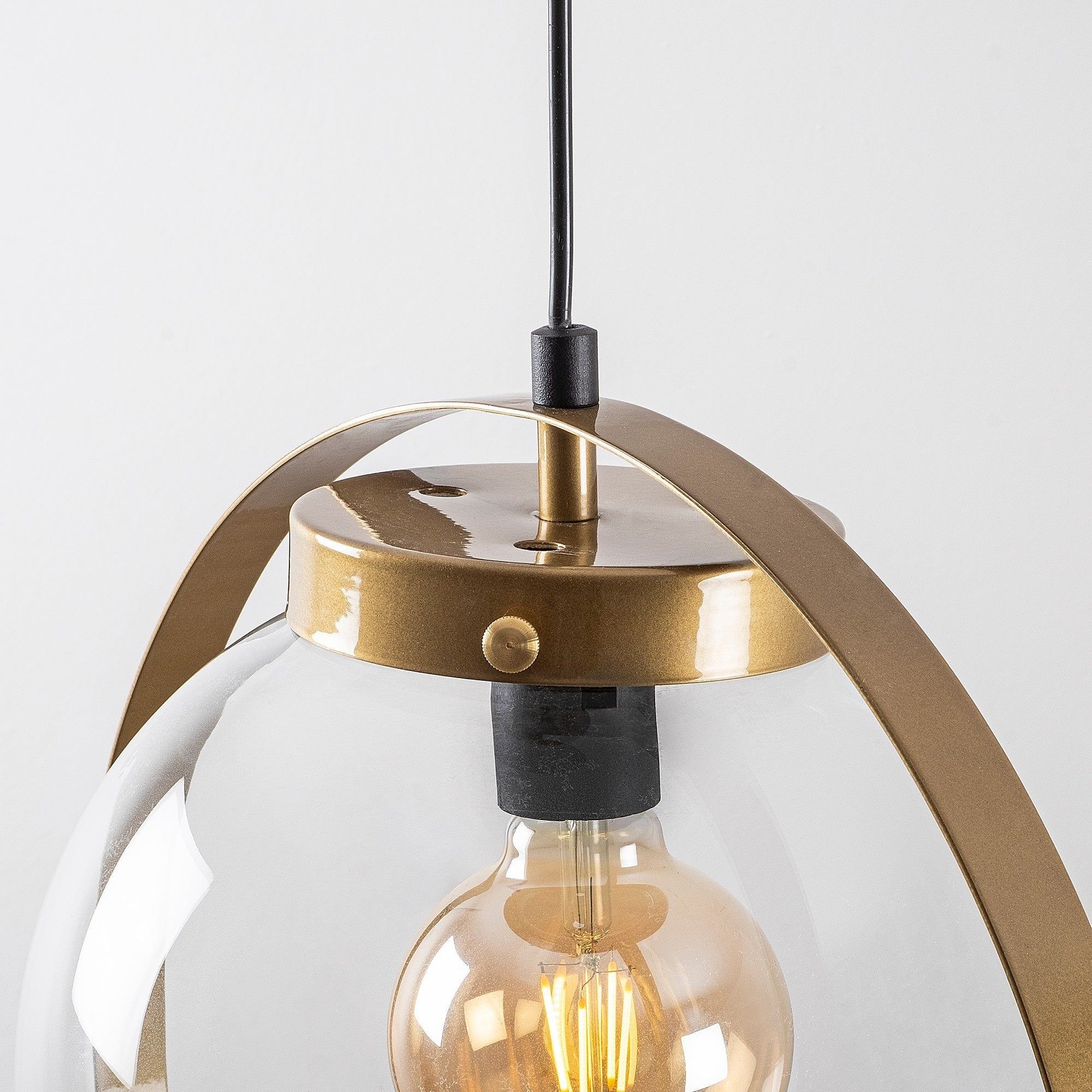 Lustra TAN - NT 101, auriu, metal/sticla, 40x125 cm