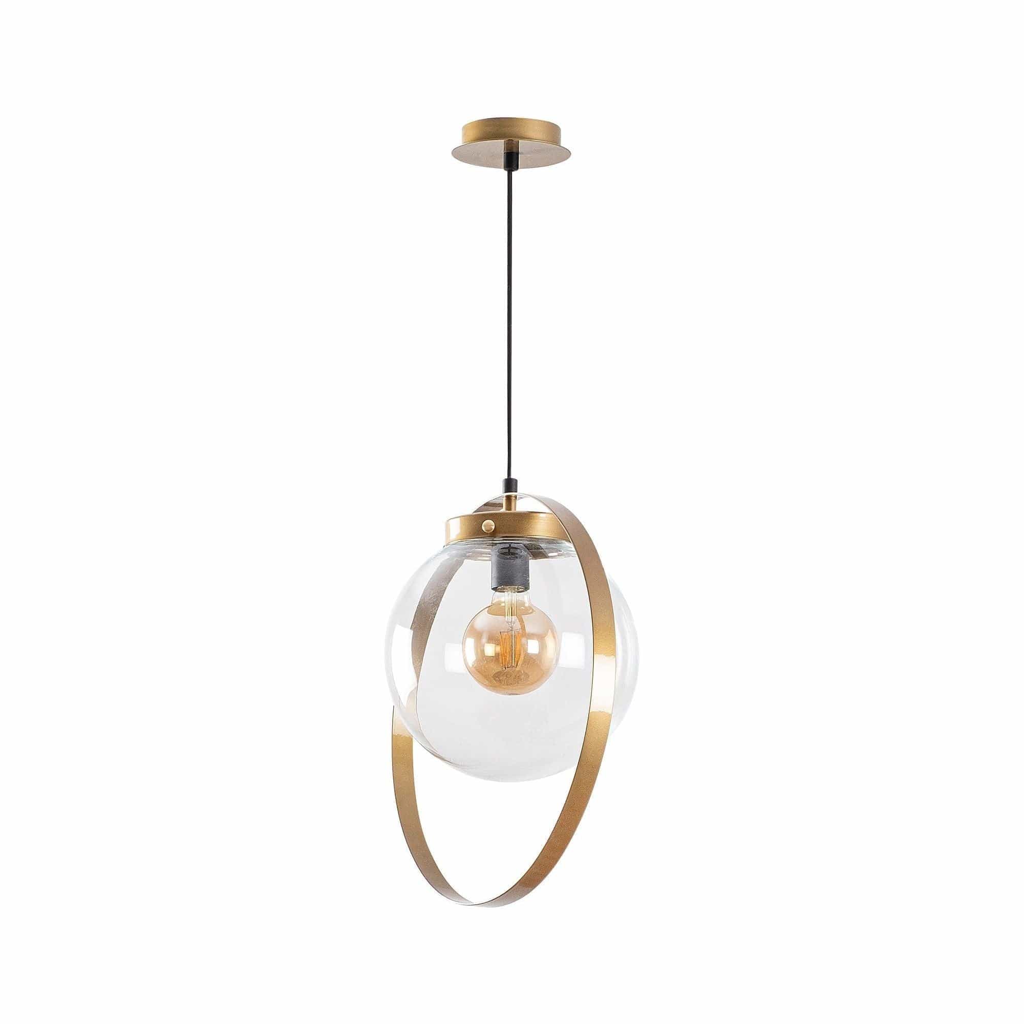 Lustra TAN - NT 101, auriu, metal/sticla, 40x125 cm