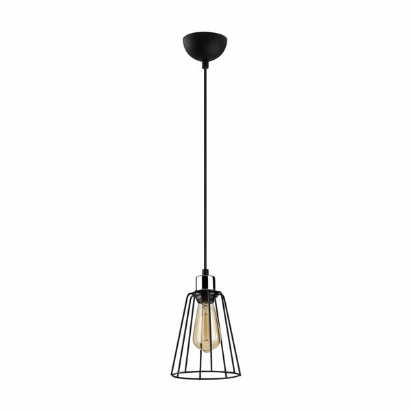 Lustra TEL 6641, negru, metal, 15x30-116 cm