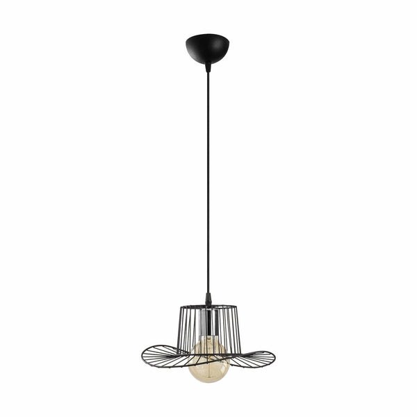 Lustra TEL 6746, negru, metal, 30x24-110 cm