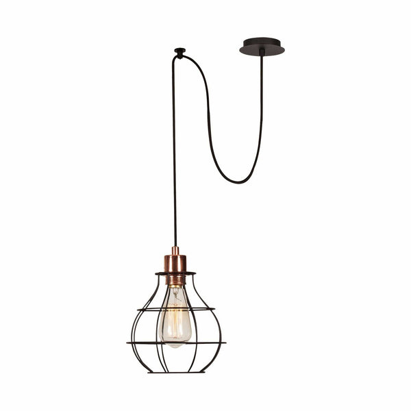 Lustra TELLINI MR 1002, negru, metal, 65x25x110 cm