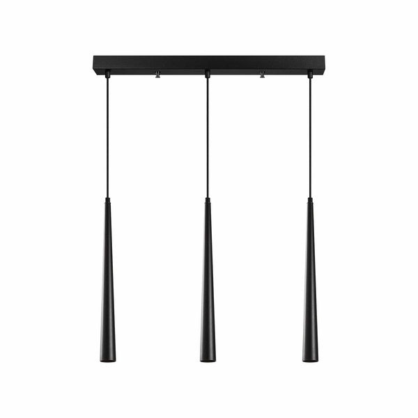 Lustra UZUM 6074, negru, metal, 58x4x45-135 cm