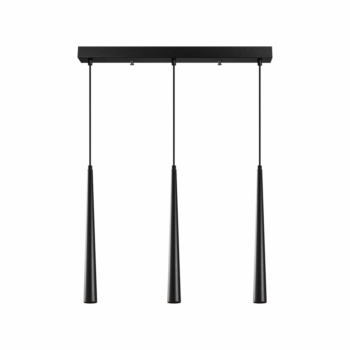 Lustra UZUM 6074, negru, metal, 58x4x45-135 cm