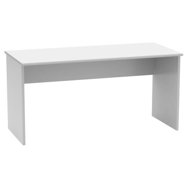 Masa birou JOHAN 2 NEW 01, alb, DTD laminat, 150x68x74 cm
