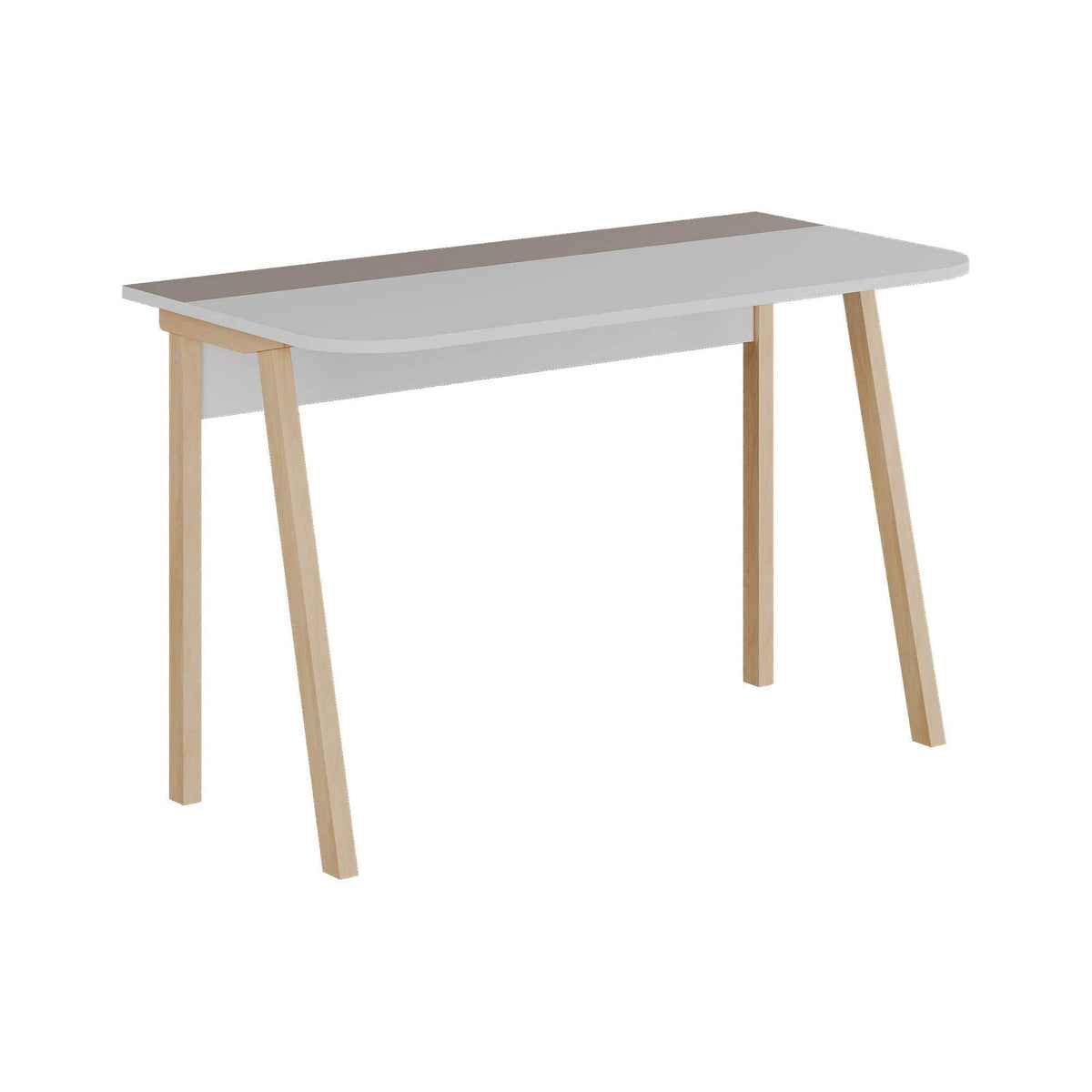 Masa birou LUTON, gri/stejar, PAL melaminat, 120x60x75 cm