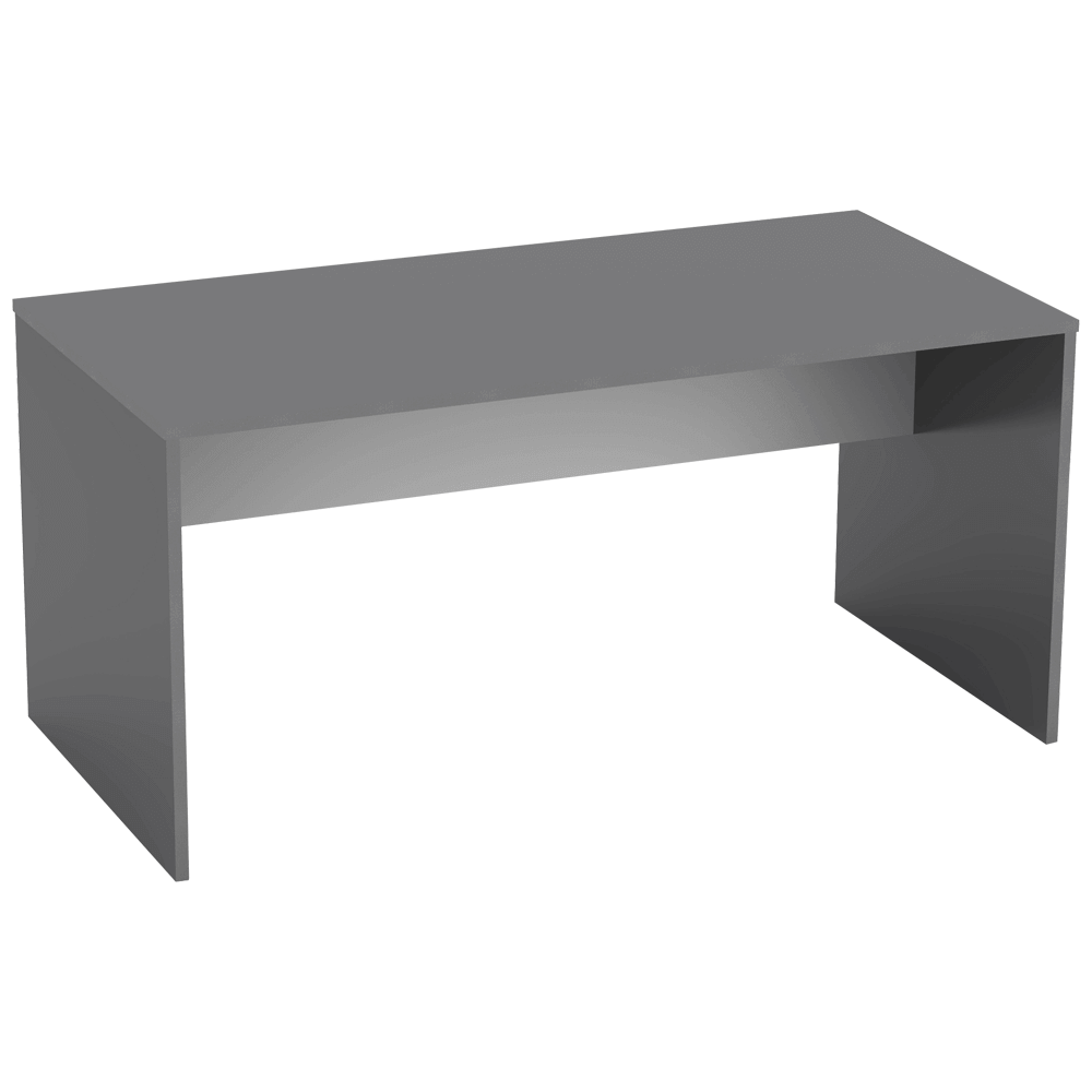 Masa birou RIOMA NEW TYP 16, gri grafit, DTD laminat, 160x80x76 cm