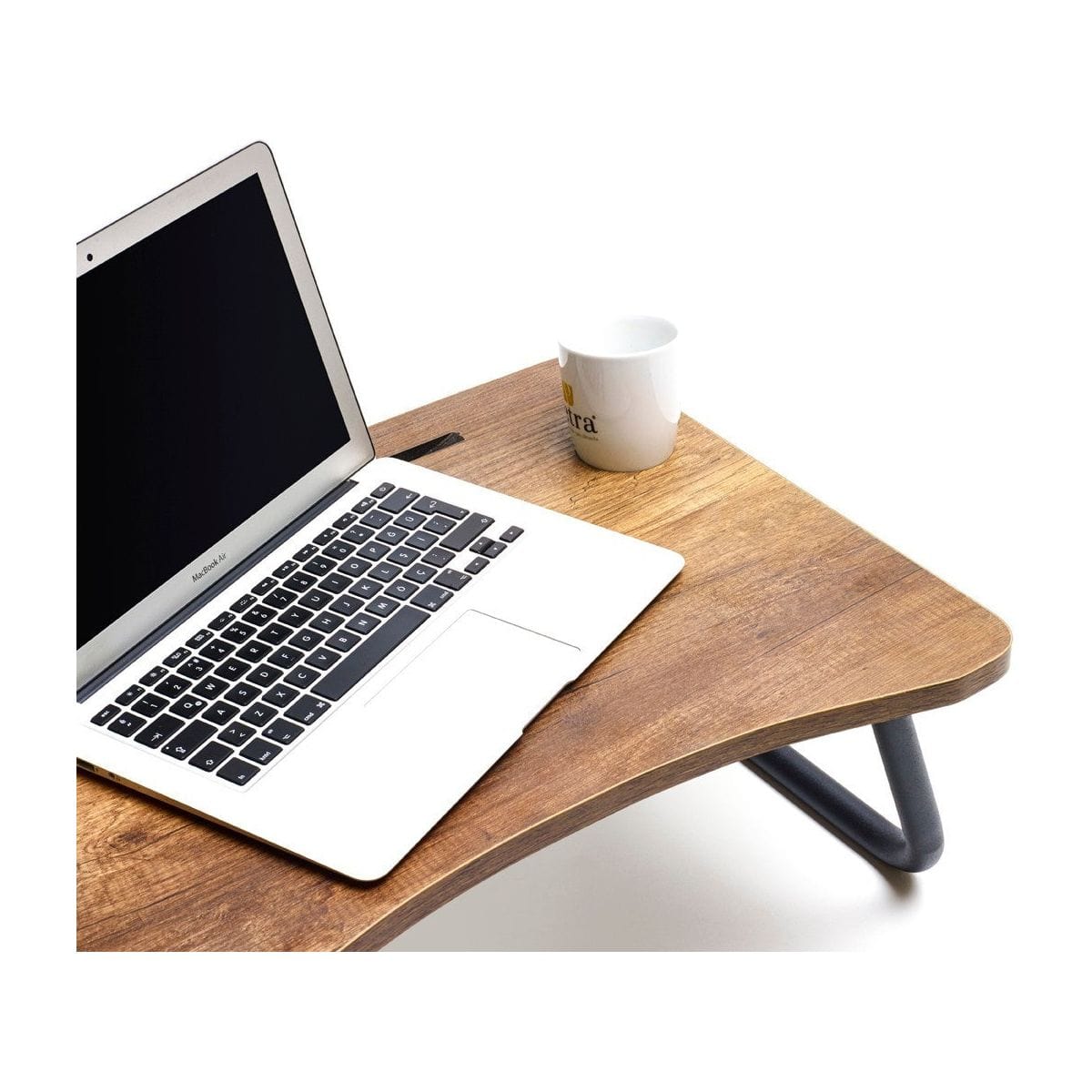 Masa laptop 79VLV1101, nuc/negru, PAL melaminat/metal, 60x20x45 cm
