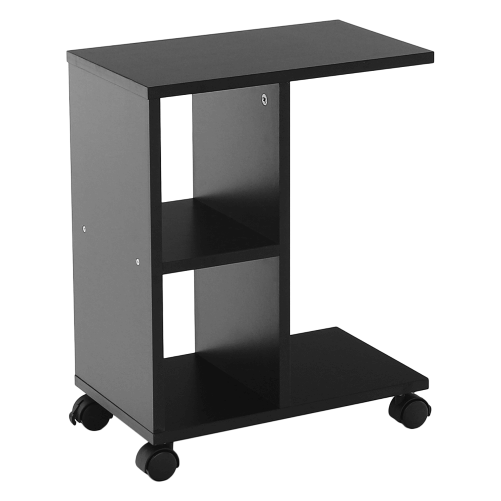 Masuta ABBAS NEW, negru, DTD laminat, 40x24x50 cm