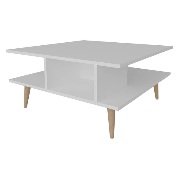 Masuta cafea Akya, alb, PAL melaminat, 89x89x44 cm