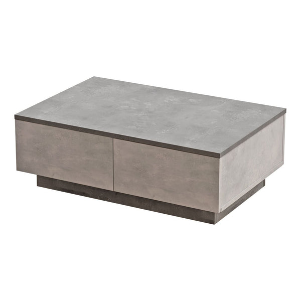 Masuta cafea LV17-GT, gri/gri deschis, PAL melaminat, 90x60x32 cm