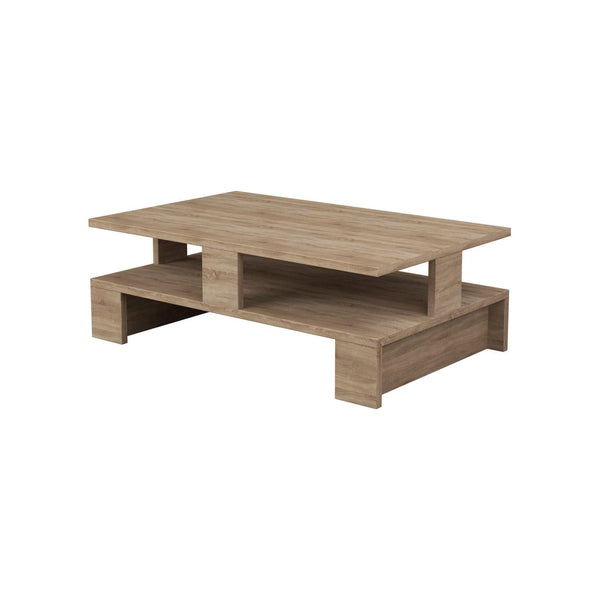 Masuta cafea Mansu, stejar, PAL melaminat, 80x50x28 cm