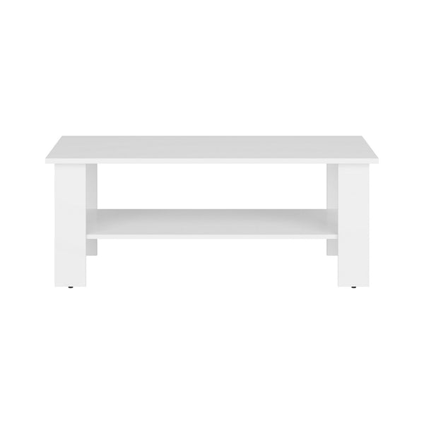 Masuta cafea Nepo Plus, alb, PAL, 115X56X46 cm