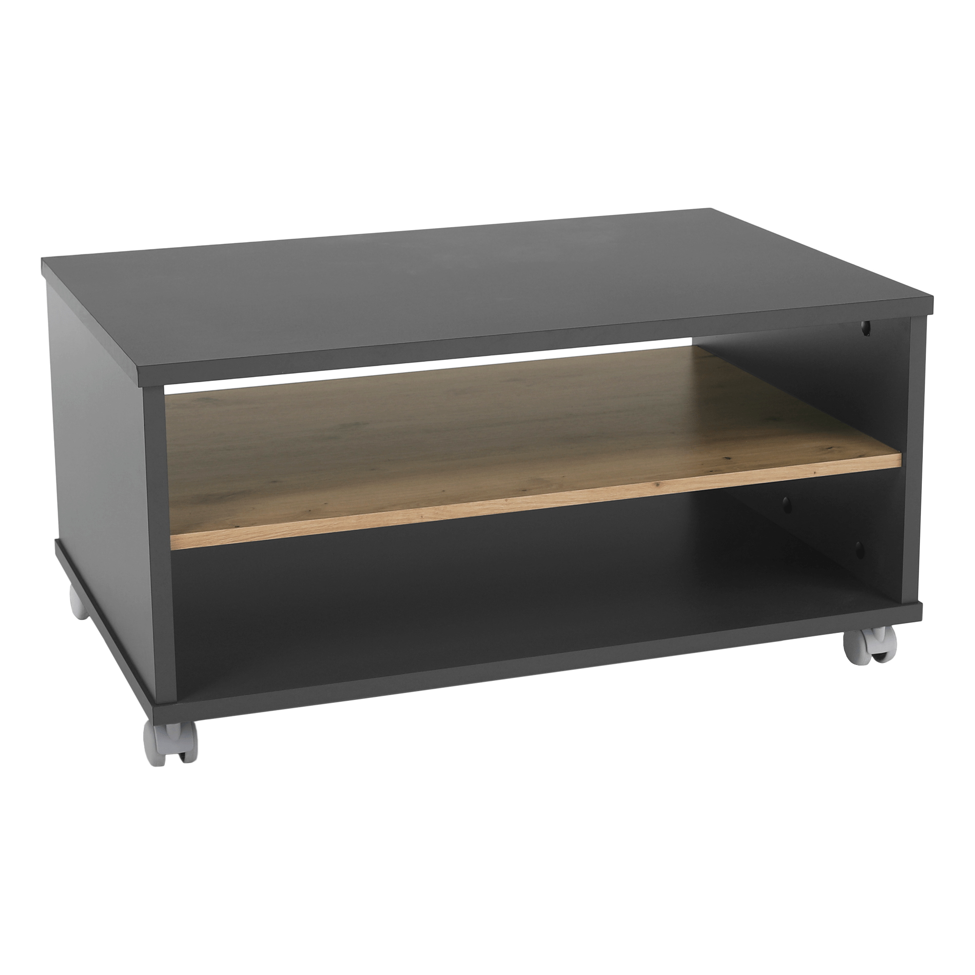 Masuta cafea RIOMA NEW TYP 32, gri grafit/stejar artisan, DTD laminat, 90x60x45 cm