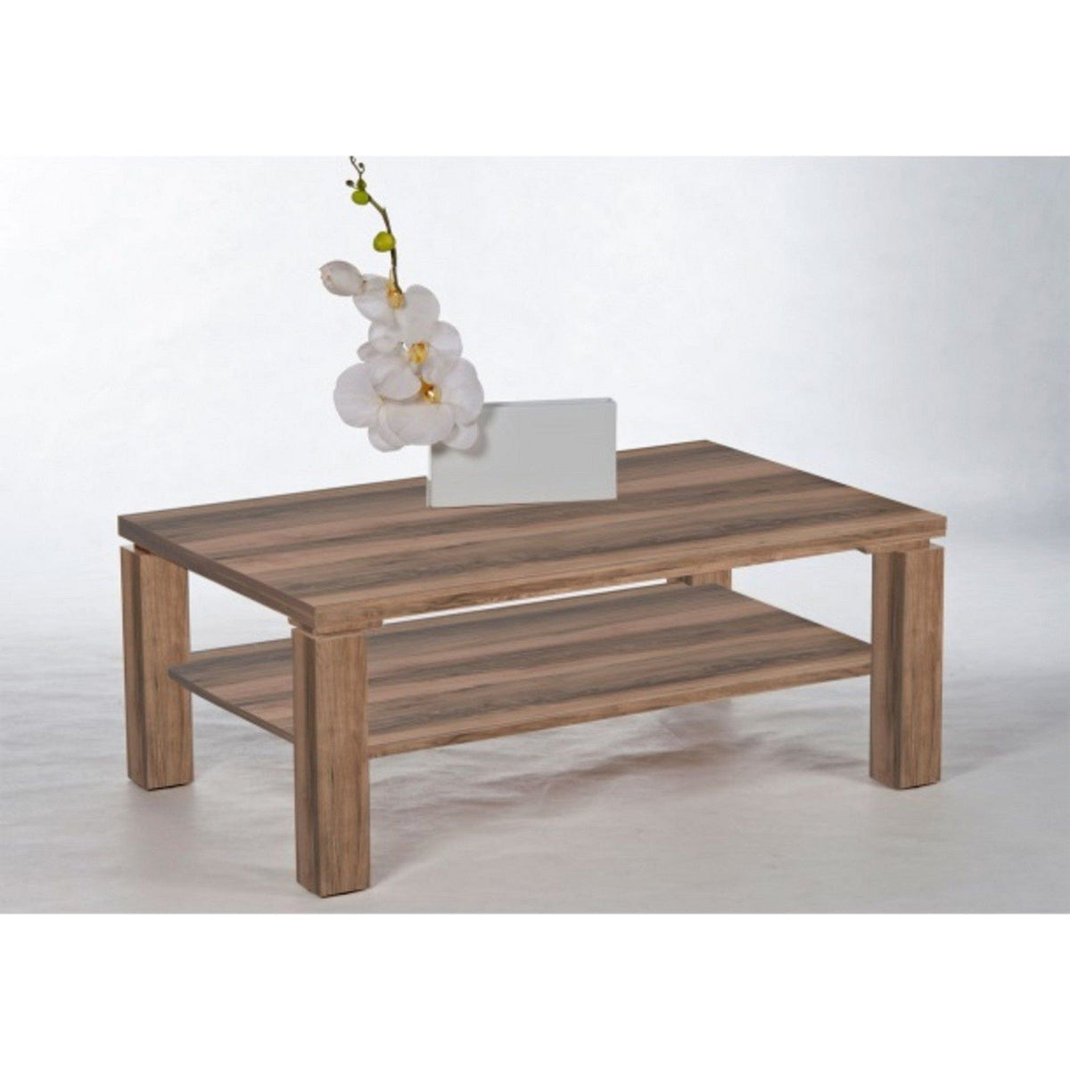 Masuta cafea RUBIK, nuc, PAL, 110X70X43 cm