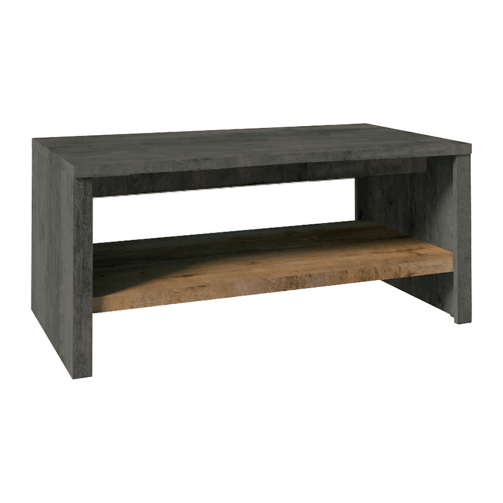 Masuta de cafea ST MONTANA, gri inchis/stejar inchis, PAL melaminat, 120x60x53 cm