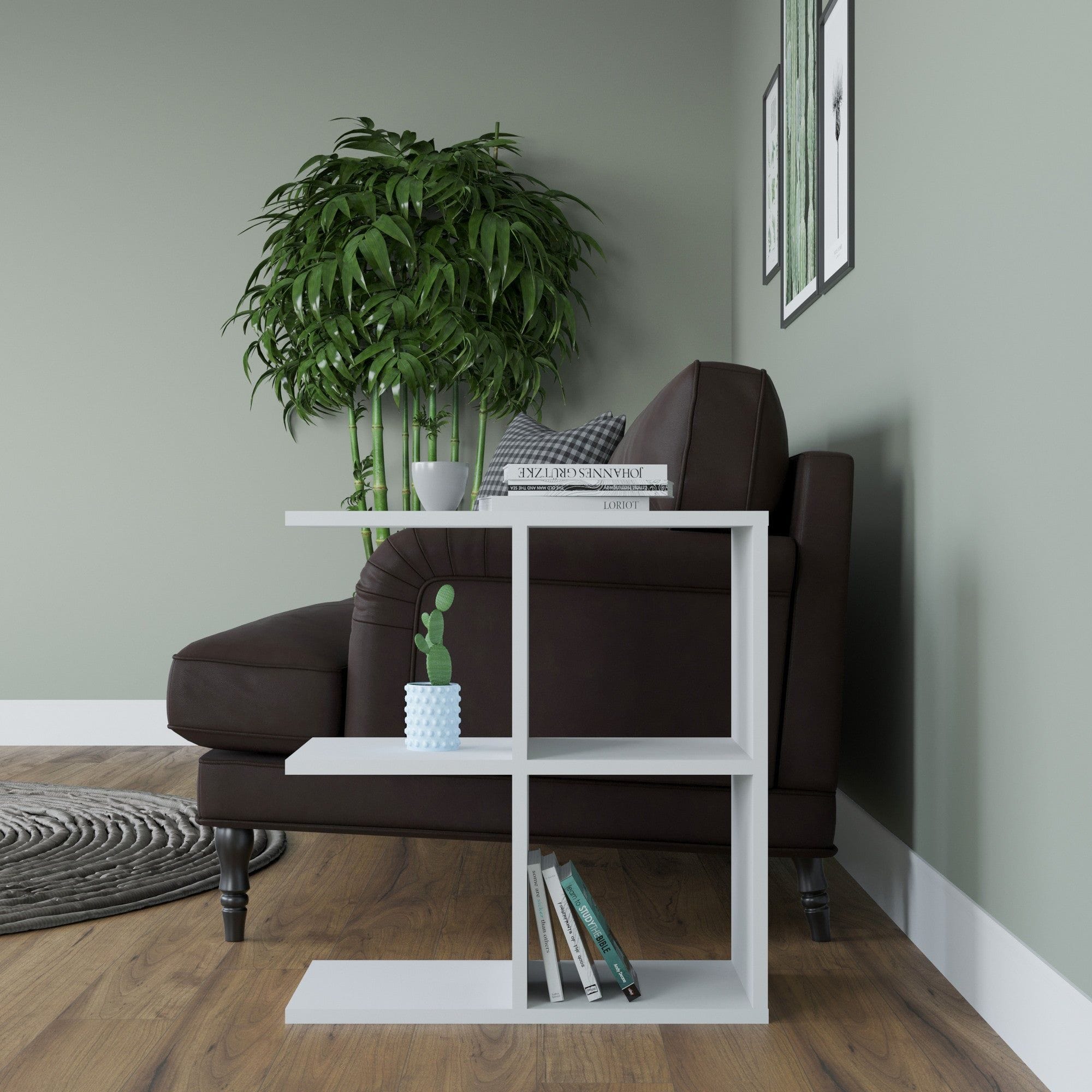 Masuta Hamlet, alb, PAL, 60x30x63 cm