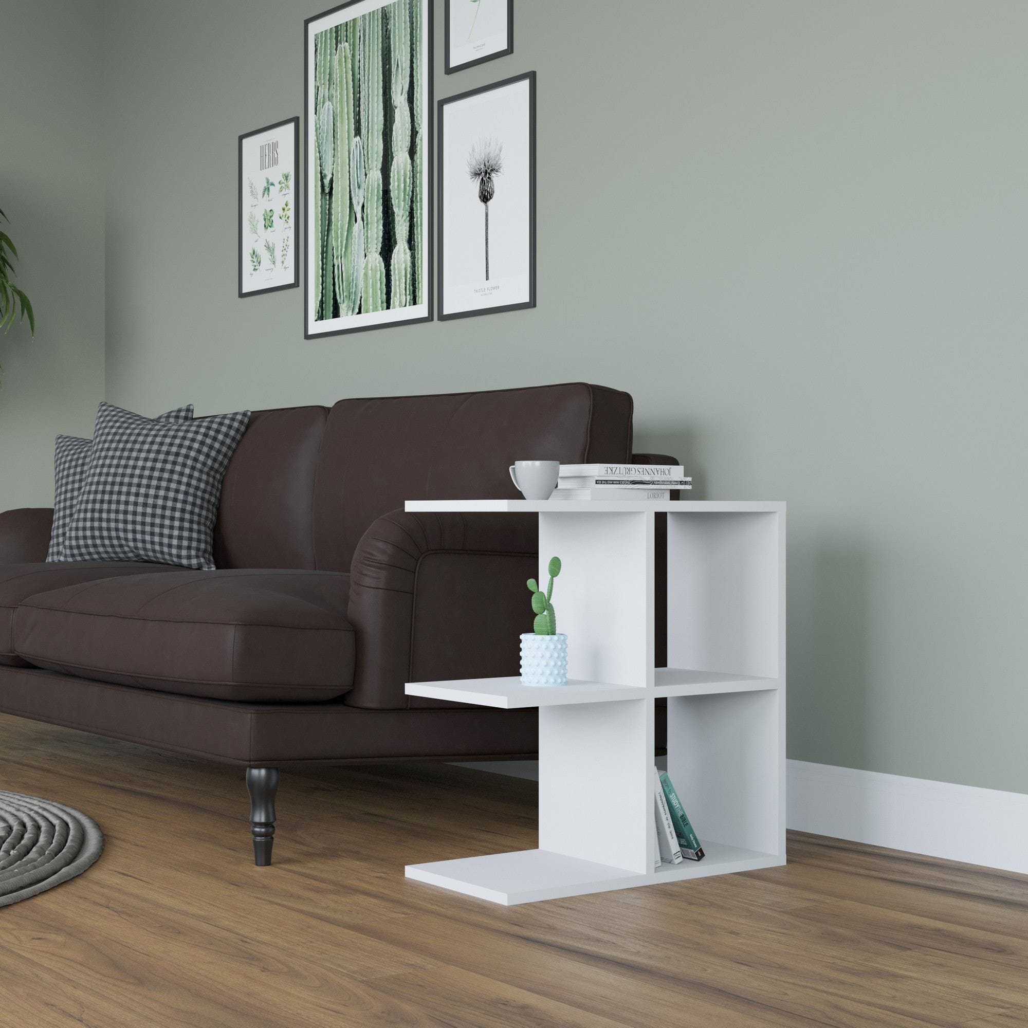 Masuta Hamlet, alb, PAL, 60x30x63 cm