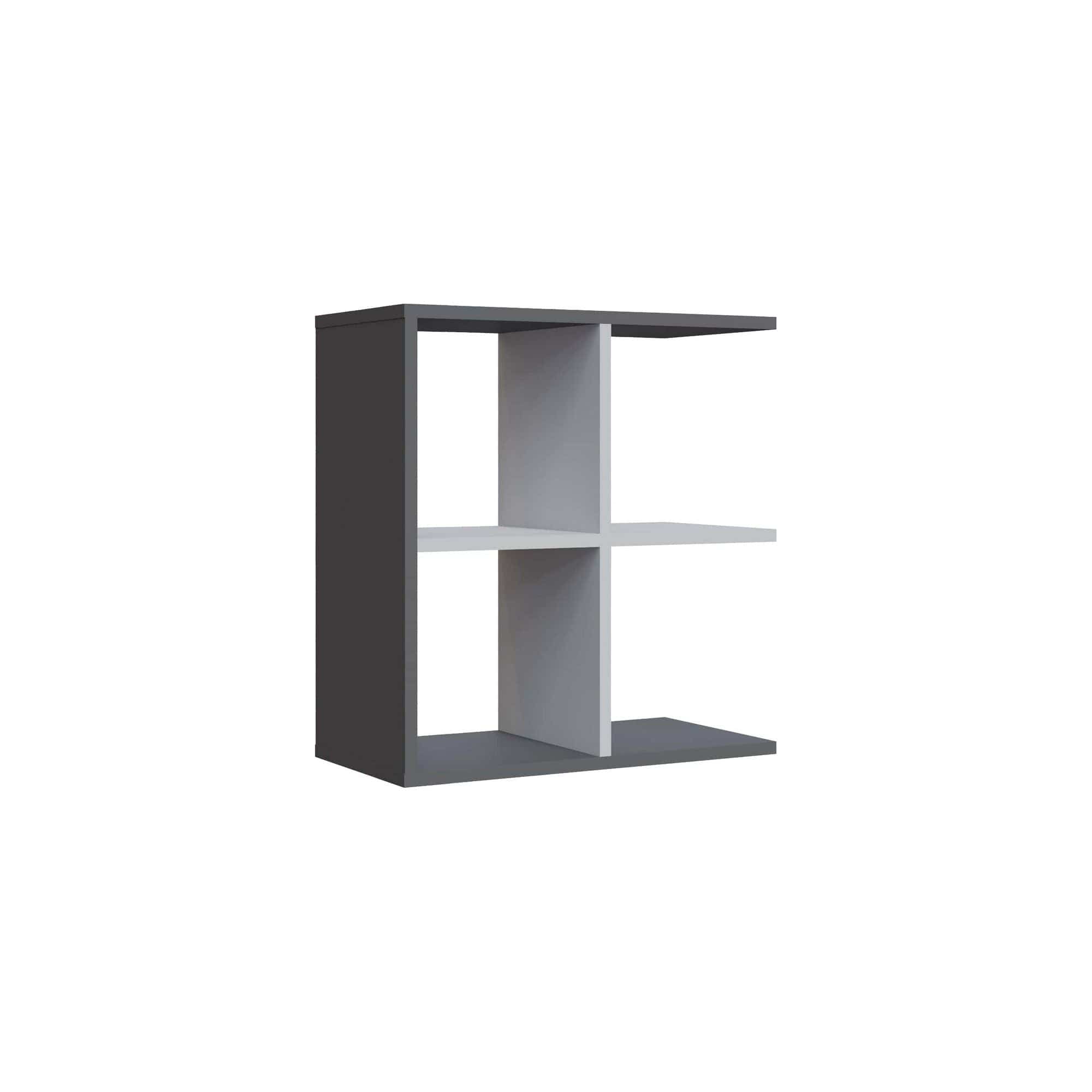 Masuta HAMLET, gri/alb, PAL melaminat, 60x30x63 cm