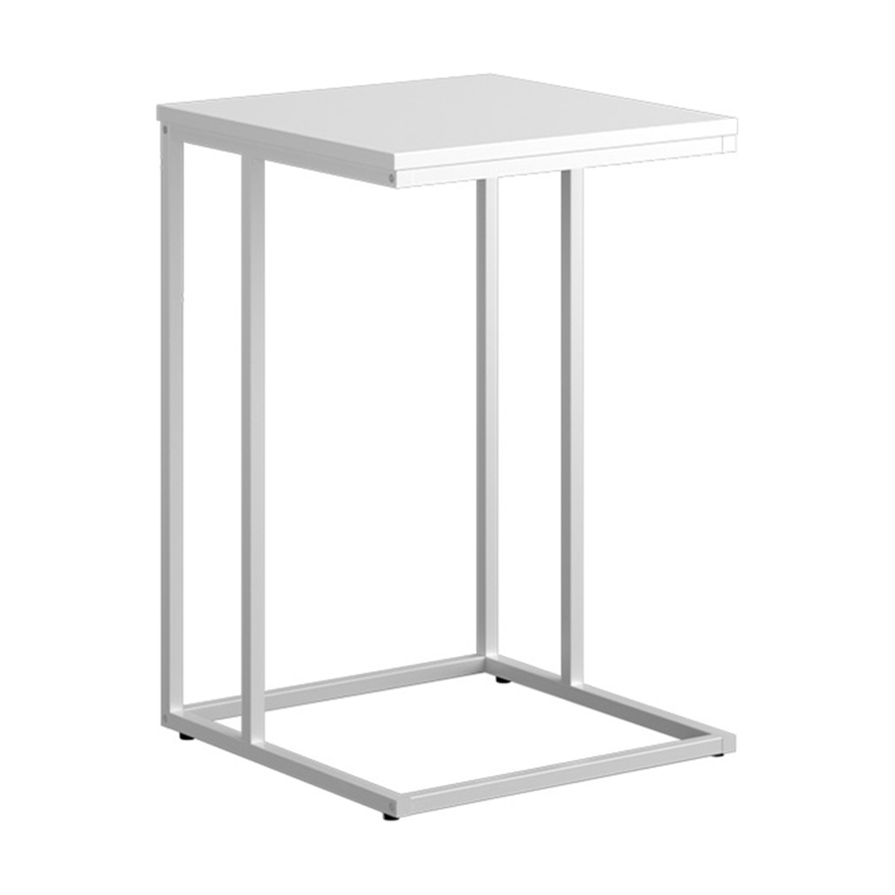 Masuta KALA, alb, DTD laminat/metal, 40x40x61 cm