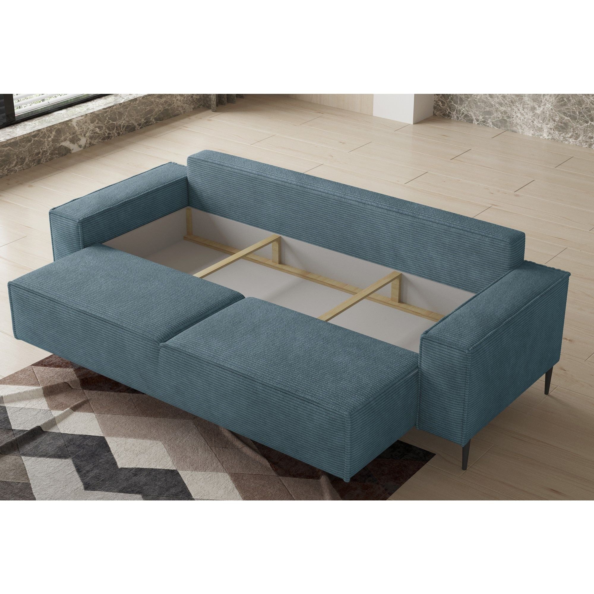 Canapea extensibila MATANO, personalizabil materiale gama Oferta Avantaj, lada depozitare, 240x103x89 cm