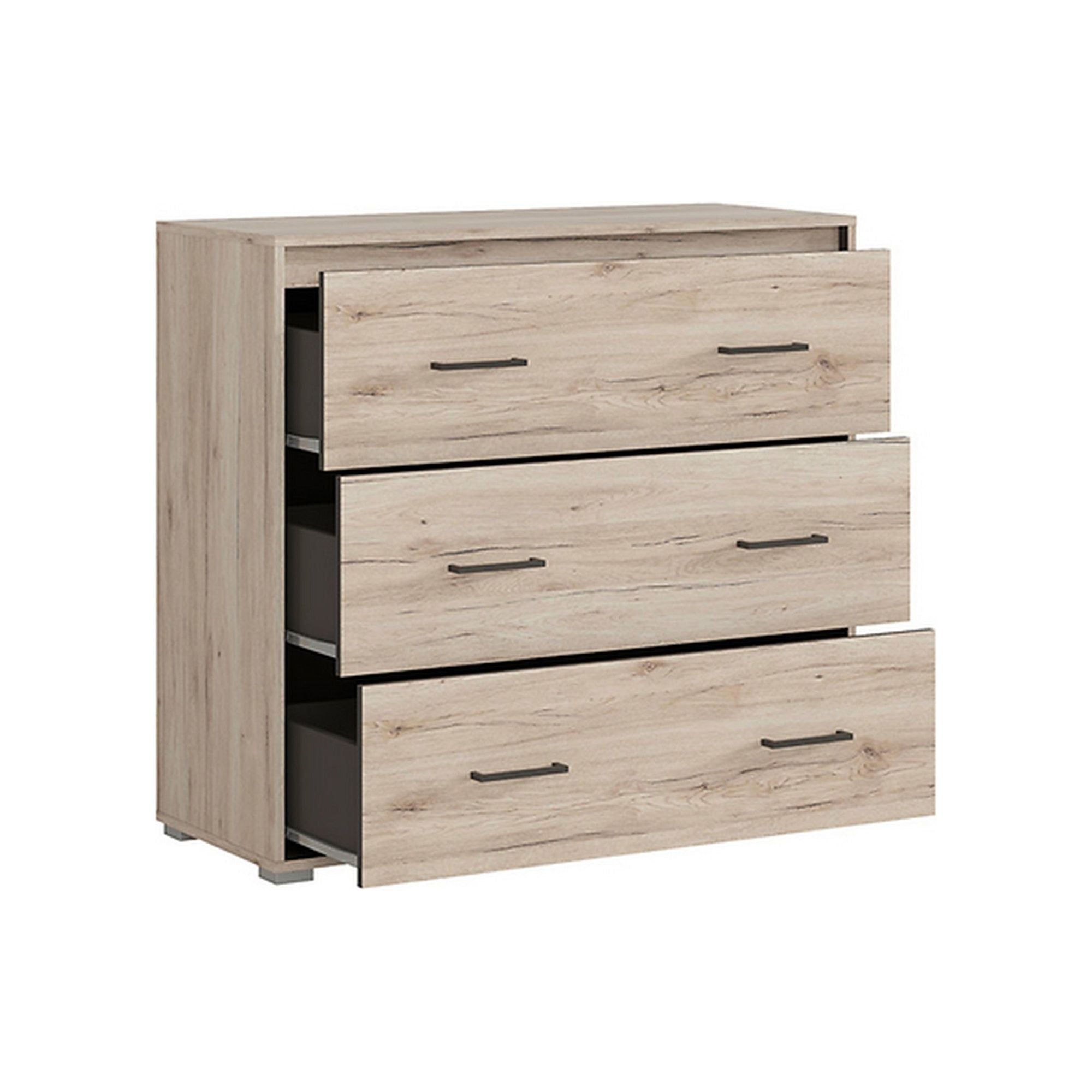 Comoda Ronse, stejar San Remo, PAL, 98x41x90 cm