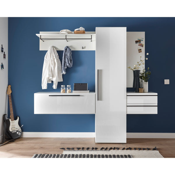 Mobilier hol NEW VISION, alb, PAL, 208x35x198 cm