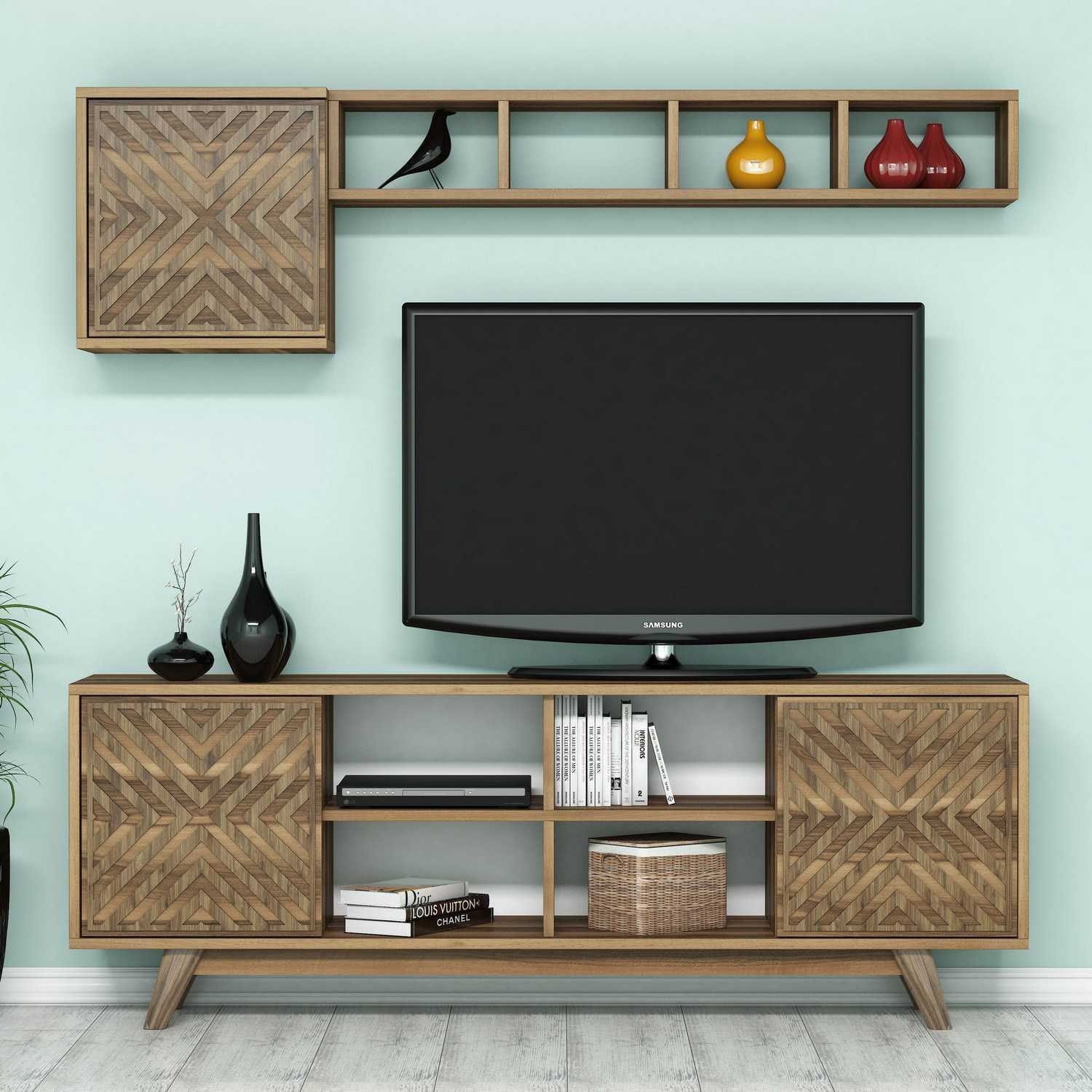 Mobilier living INCI, nuc, PAL melaminat, 3 piese