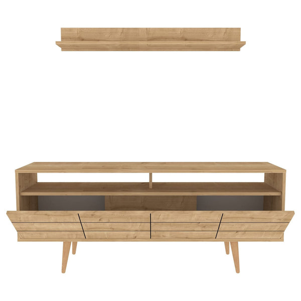 Mobilier living OLA, stejar, PAL melaminat, 2 piese