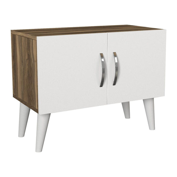 Noptiera Bellini v2, nuc/alb, PAL melaminat, 70x37x55 cm