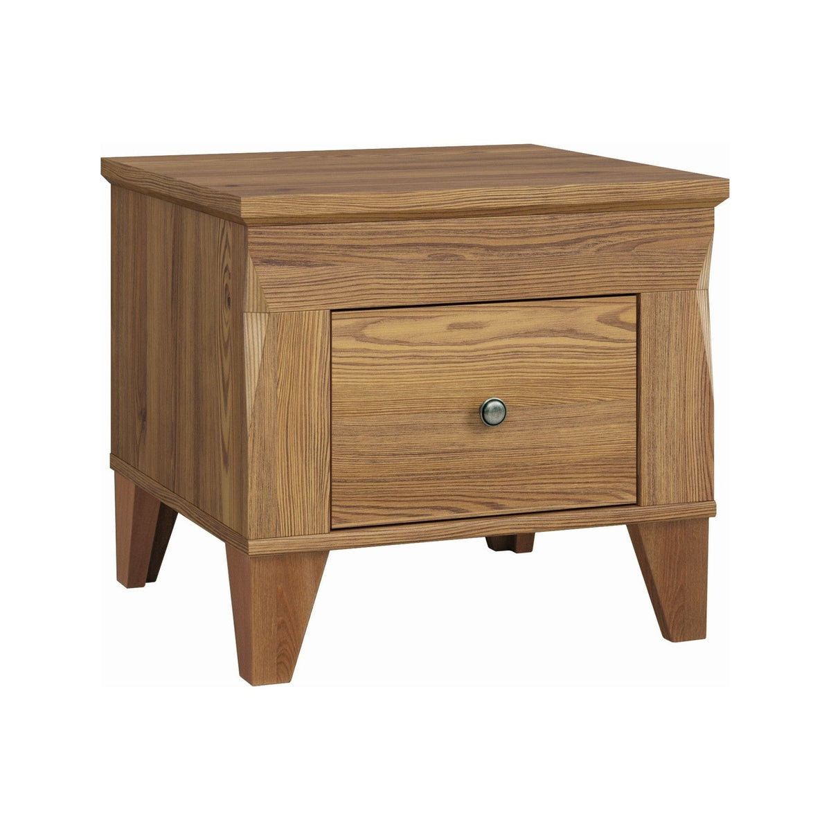 Noptiera BERGEN, stejar zada auriu, PAL, 50x47x45 cm