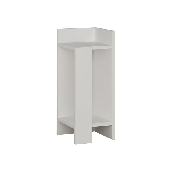 Noptiera Elos, alb, PAL, 25x27x60 cm