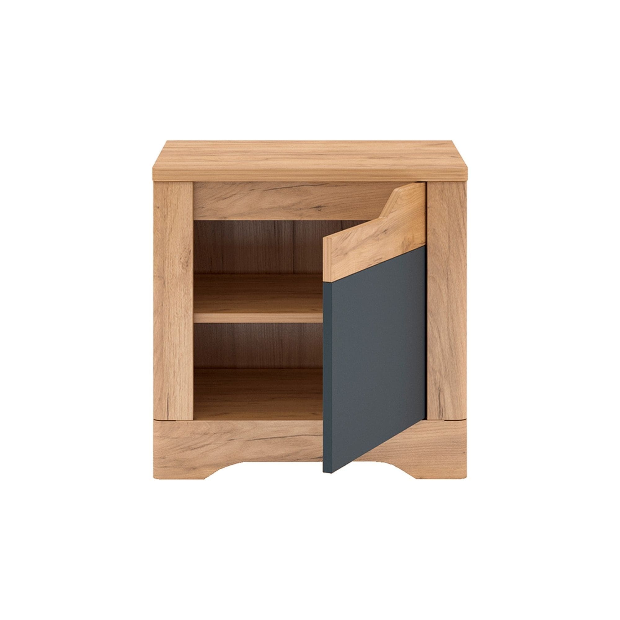 Noptiera FIDEL X2,  stejar artisan/gri grafit, PAL laminat, 55x42x55 cm