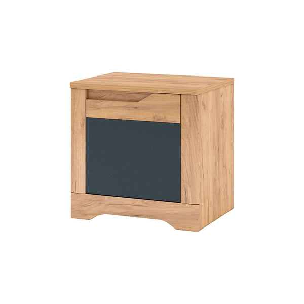 Noptiera FIDEL X2,  stejar artisan/gri grafit, PAL laminat, 55x42x55 cm