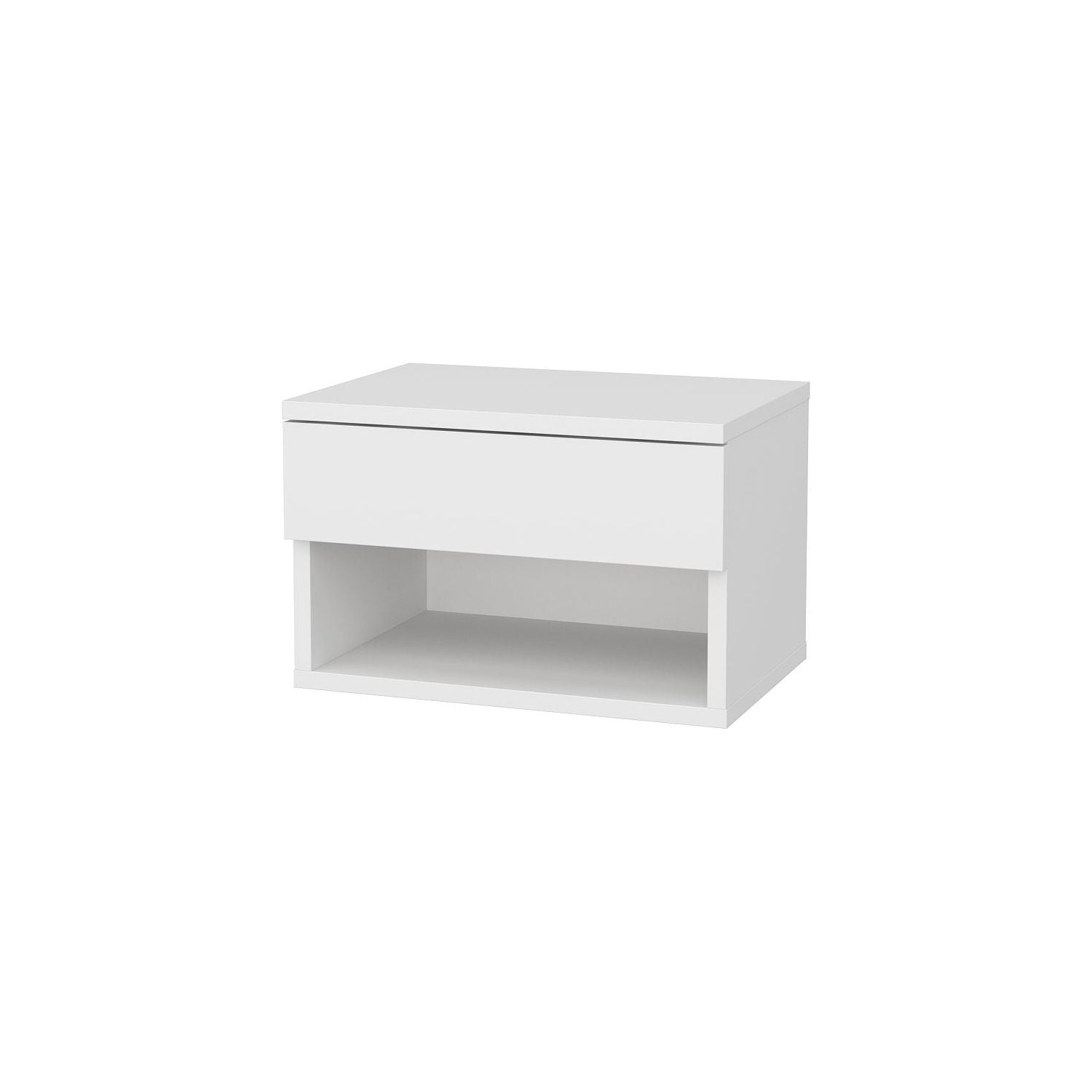 Noptiera Jamot, alb, PAL, 45x29x32 cm