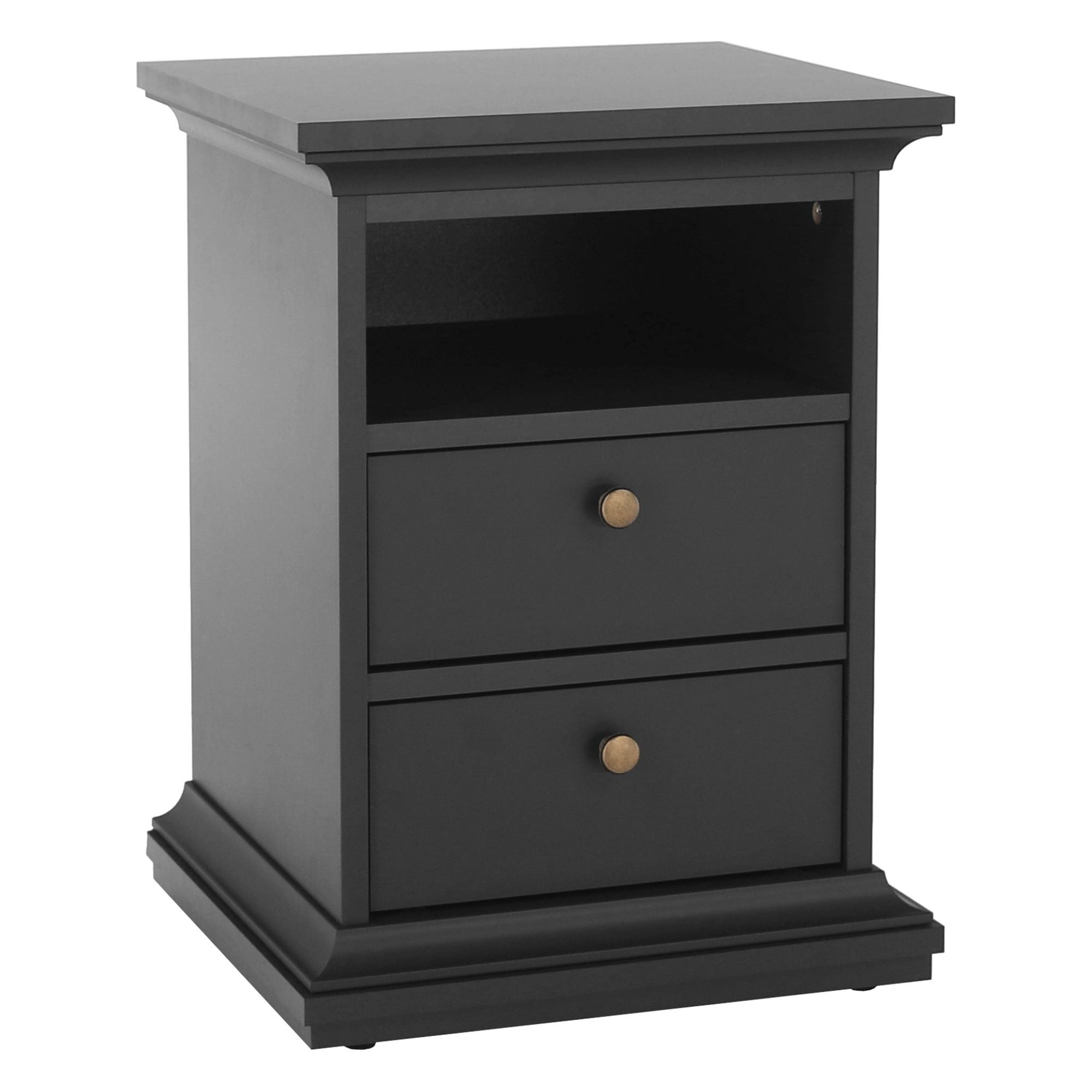 Noptiera PARIS 70302, gri antracit, DTD laminat, 44x40x59 cm