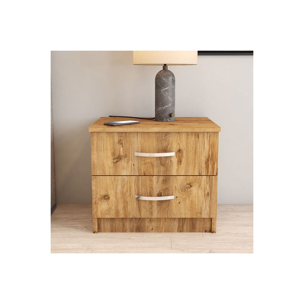 Noptiera, stejar, PAL, 52x45x45 cm
