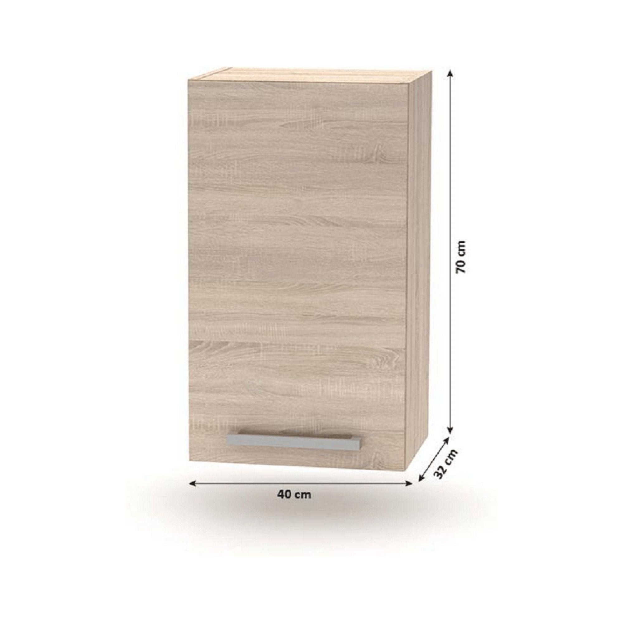 Set bucatarie NOVA PLUS, stejar sonoma, 240 cm