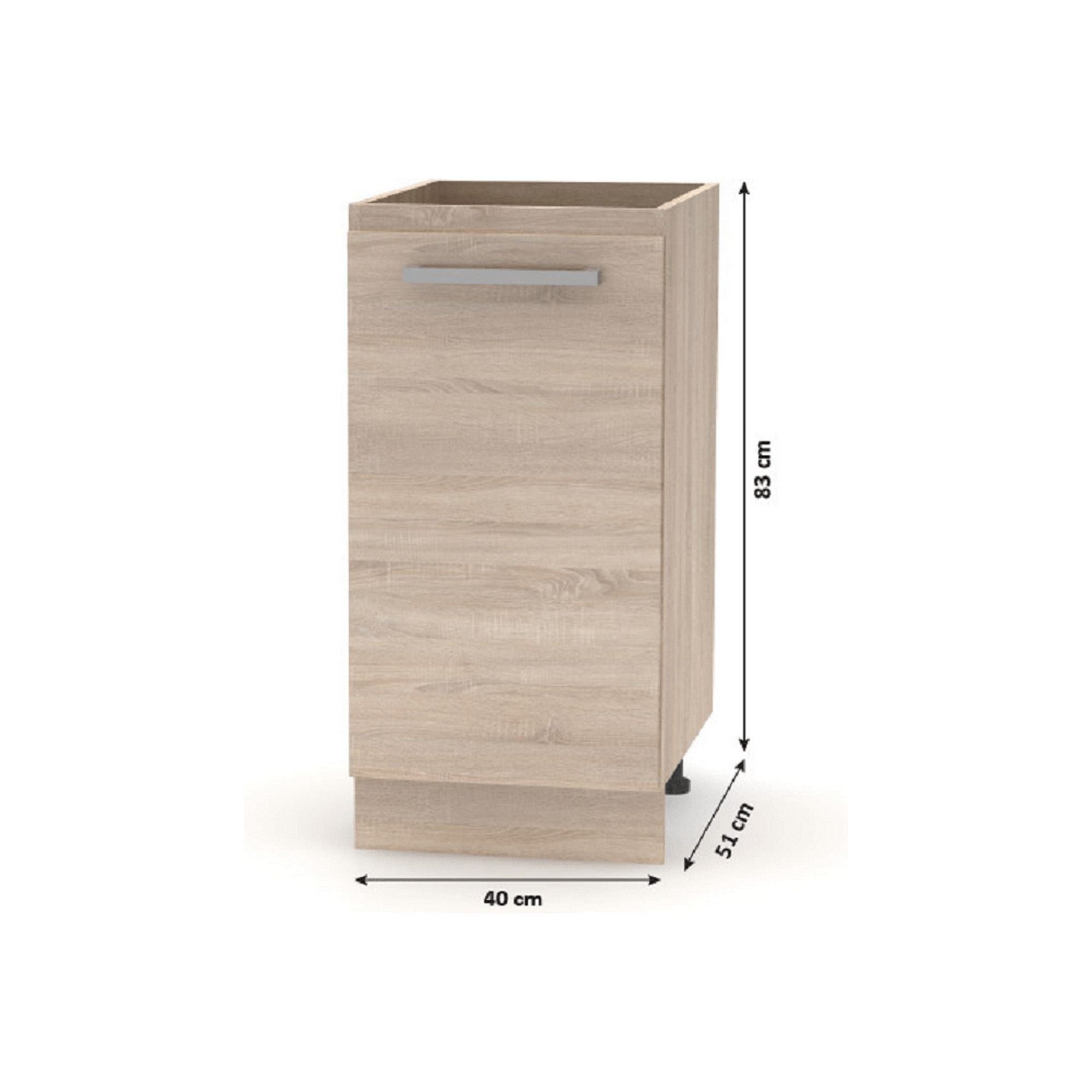 Set bucatarie NOVA PLUS, stejar sonoma, 240 cm
