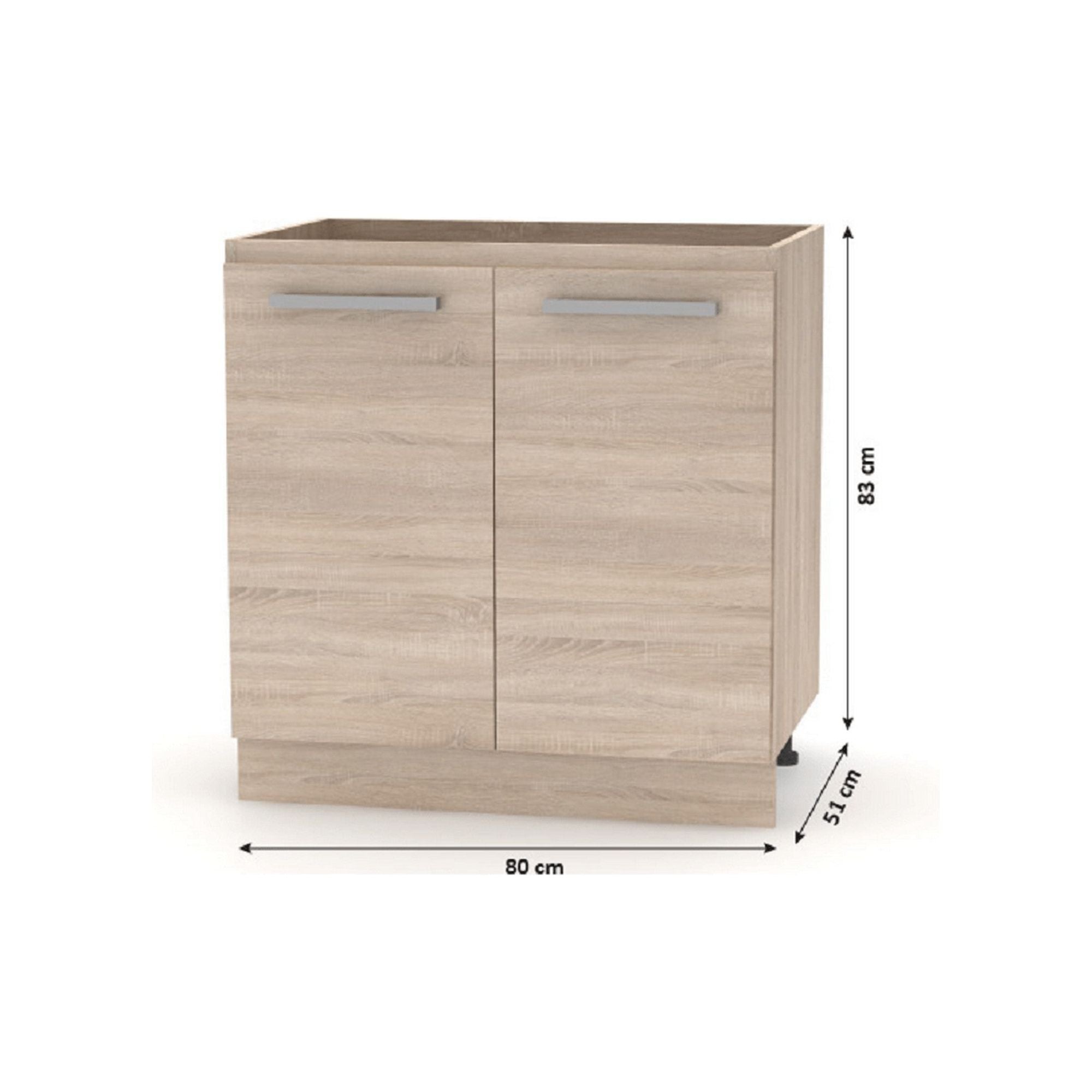 Set bucatarie NOVA PLUS, stejar sonoma, 240 cm