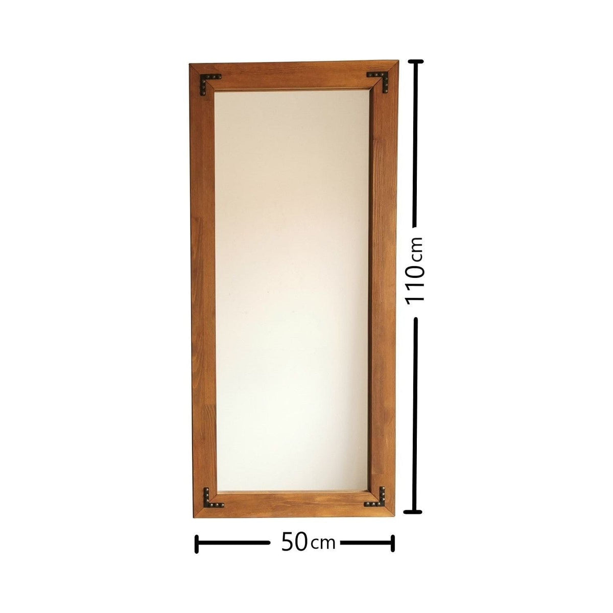Oglinda 50110CV, nuc, lemn, 50x110 cm
